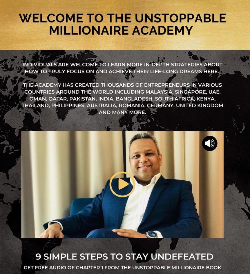 Welcome to the Unstoppable Millionaire Academy